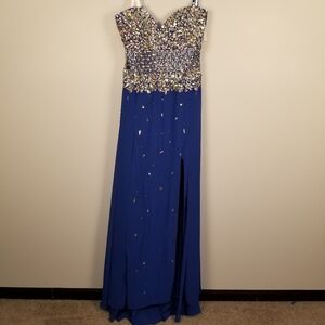 NWT Envious Formal  Strapless Prom Dress Sz 16  C2